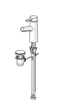 Hansa Designo - Wastafelkraan Met Waste, Chroom 51712283 -Badkamer Luxe dbbe31a9cdf3d7af2996a582