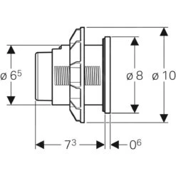 Geberit Spoelsystemen - Afstandsbediening Type 01, Pneumatisch, Voor 2-toets Spoeling, Alpine Wit 116.050.11.1 -Badkamer Luxe dbf9e9b95640ade8d7079b1d