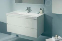 Laufen Lani - Wastafelonderkast, 98x45x52 Cm, 2 Laden, Glanzend Wit H4035621122611 -Badkamer Luxe dcb8e0be8ad4188cb2d258d2