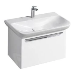 Geberit MyDay - Wastafelonderkast, 680x410x430 Mm, 1 Schuiflade Met LED-verlichting, Glanzend Wit Y824080000 -Badkamer Luxe dce1ec94350f234de5452b1e