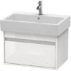 Duravit Ketho - Wastafel Onderkast 410x650x440 Mm, 1 La, Glanzend Wit KT668402222