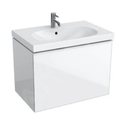 Geberit Acanto - Wastafelonderkast 750 Mm, Glanzend Wit 500.611.01.2 -Badkamer Luxe dd3146944cef45d8371a56f0