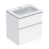 Geberit ICon - Wastafelkast Met Wastafel, 60x48x63 Cm, 2 Laden, KeraTect, Glanzend Wit 502.331.01.1