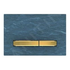 Geberit Sigma50 - Bedieningsplaat, Dual Flush Spoeling, Mustang Leisteen/mesing 115.672.JM.2