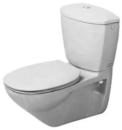 Duravit Duraplus - Practica-Cascade Duoblokpot, Hangend, Wit 0195090000