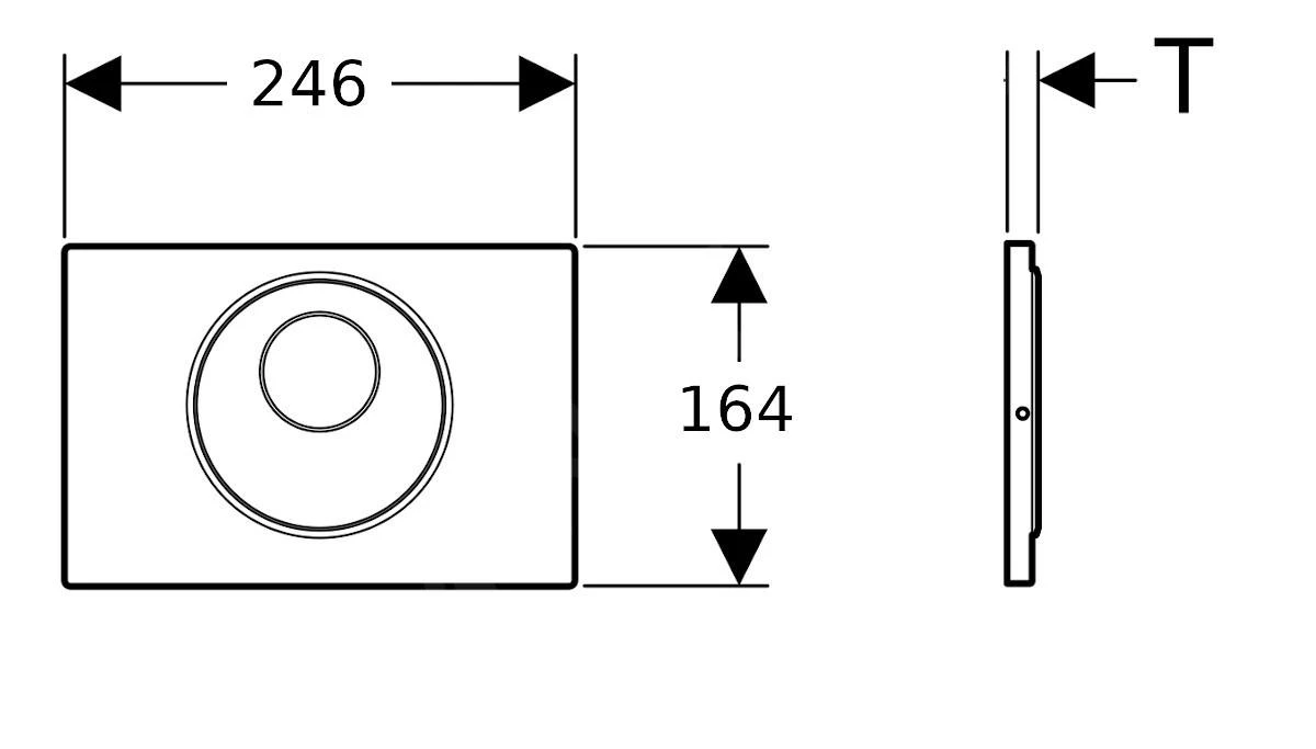 Geberit Sigma10 - Bedieningsplaat, Elektronisch, Dual Flush Spoeling, Netvoeding, Geborsteld /gepolijst RVS 115.856.SN.1 2 Geberit Sigma10 - Bedieningsplaat, Elektronisch, Dual Flush Spoeling, Netvoeding, Geborsteld /gepolijst RVS 115.856.SN.1 - Afbeelding 2