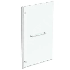 Ideal Standard I.Life - Badscherm Met Handdoekhouder, 900 Mm, Links, Silver Bright/helder Glas T4889EO