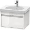 Duravit Ketho - Wastafelonderkast 410x600x455 Mm, 1 Lade, Glanzend Wit KT667002222