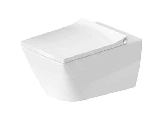 Duravit Viu - Wandtoilet, Rimless, Met WonderGliss, Alpine Wit 25110900001 1 Duravit Viu - Wandtoilet, Rimless, Met WonderGliss, Alpine Wit 25110900001