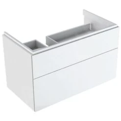 Geberit Xeno 2 - Wastafelonderkast 900 Mm Met Bijzetplank, Interne Lade Met LED Verlichting, Glanzend Wit 500.515.01.1