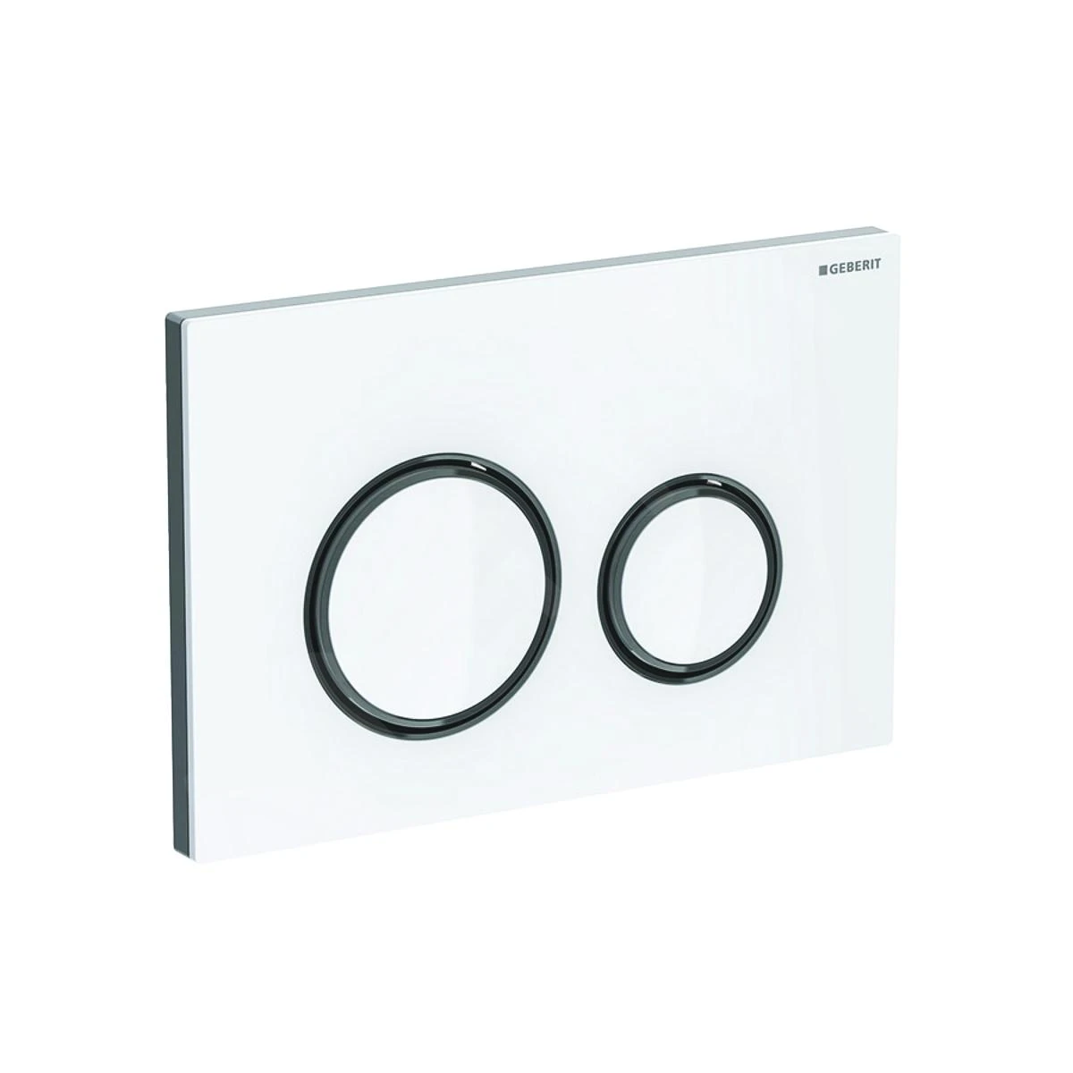 Geberit Sigma21 - Bedieningsplaat, Dual Flush Spoeling, Wit/zwart Chroom 115.651.SI.1 3 Geberit Sigma21 - Bedieningsplaat, Dual Flush Spoeling, Wit/zwart Chroom 115.651.SI.1 - Afbeelding 3
