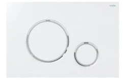 Kielle Genesis - Voorwand Montageset, ME By Starck Toilet En Softclose Toiletbril, Gemini II Bedieningspaneel, Glanzend Wit/chroom SANI11AP3101 -Badkamer Luxe df92afe5f09142d276a66ced 1