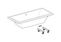 Geberit Selnova Square - Bad 1800x800x420mm, Wit 554.387.01.1 -Badkamer Luxe dff3f11d9ea472ae2a41f59d