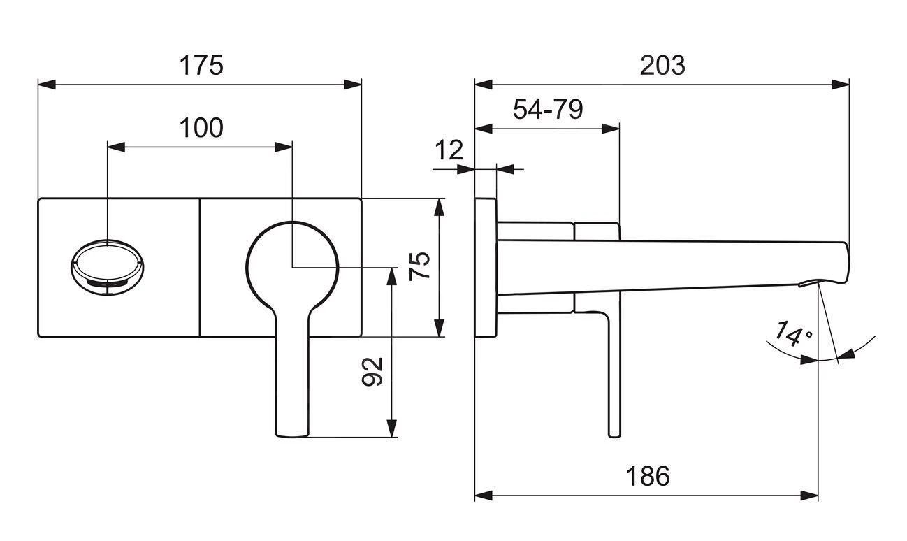 Hansa Ronda - Inbouw Wastafelkraan, Chroom 44882183 2 Hansa Ronda - Inbouw Wastafelkraan, Chroom 44882183 - Afbeelding 2