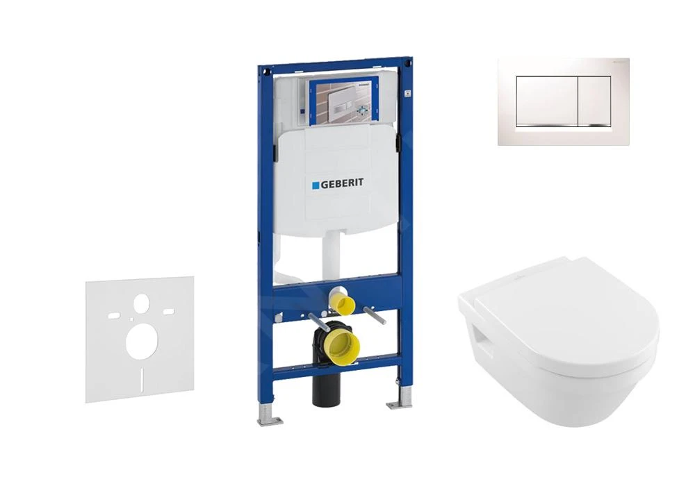 Geberit Duofix - Set Voorwandinstallatie, Toilet En Villeroy & Boch Zitting, Bedieningspaneel Sigma30, DirectFlush, SoftClose, CeramicPlus, Wit/chroom 111.300.00.5 NB5 1 Geberit Duofix - Set Voorwandinstallatie, Toilet En Villeroy & Boch Zitting, Bedieningspaneel Sigma30, DirectFlush, SoftClose, CeramicPlus, Wit/chroom 111.300.00.5 NB5