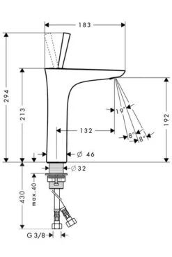 Hansgrohe PuraVida - Wastafelkraan 200 Met Afvoergarnituur Push-Open, Chroom 15081000 -Badkamer Luxe e04e1cc374f9d47232c3d2bc