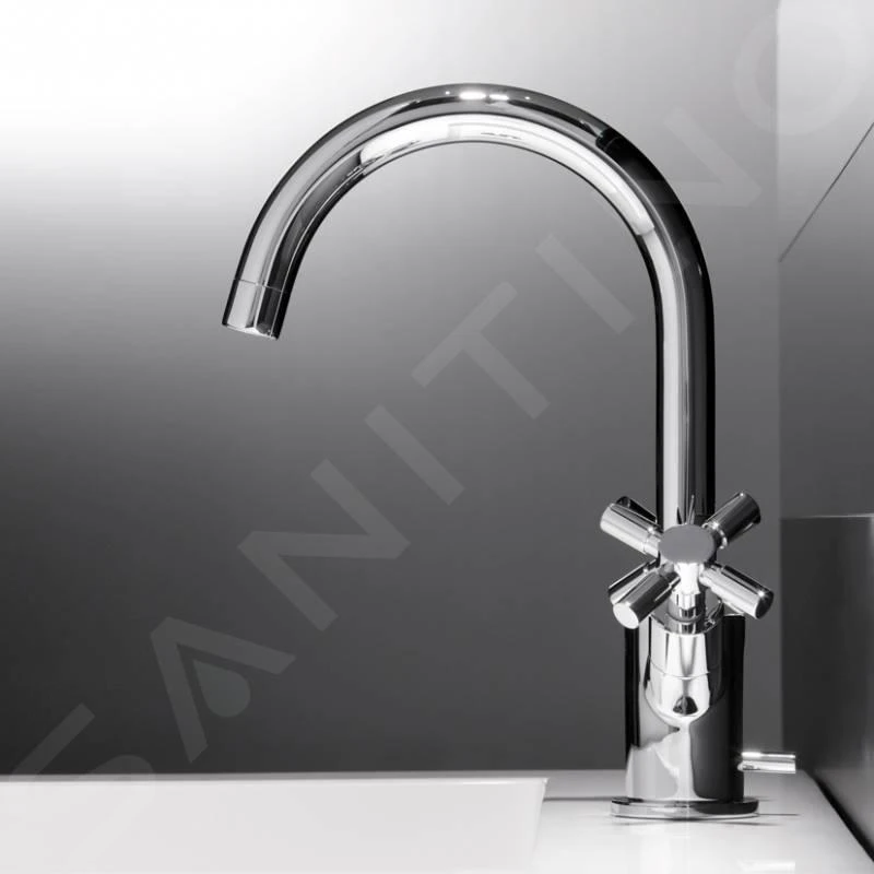 Steinberg 250 - Wastafelkraan Met Waste, Chroom 250 1500 4 Steinberg 250 - Wastafelkraan Met Waste, Chroom 250 1500 - Afbeelding 4