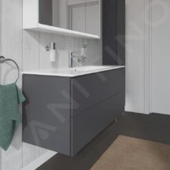 Duravit L-Cube - Wastafelonderkast 550x1220x481 Mm, 2 Laden, Grafiet Mat LC624304949 -Badkamer Luxe e0a65ba4d97d1d2f2d25d5c2