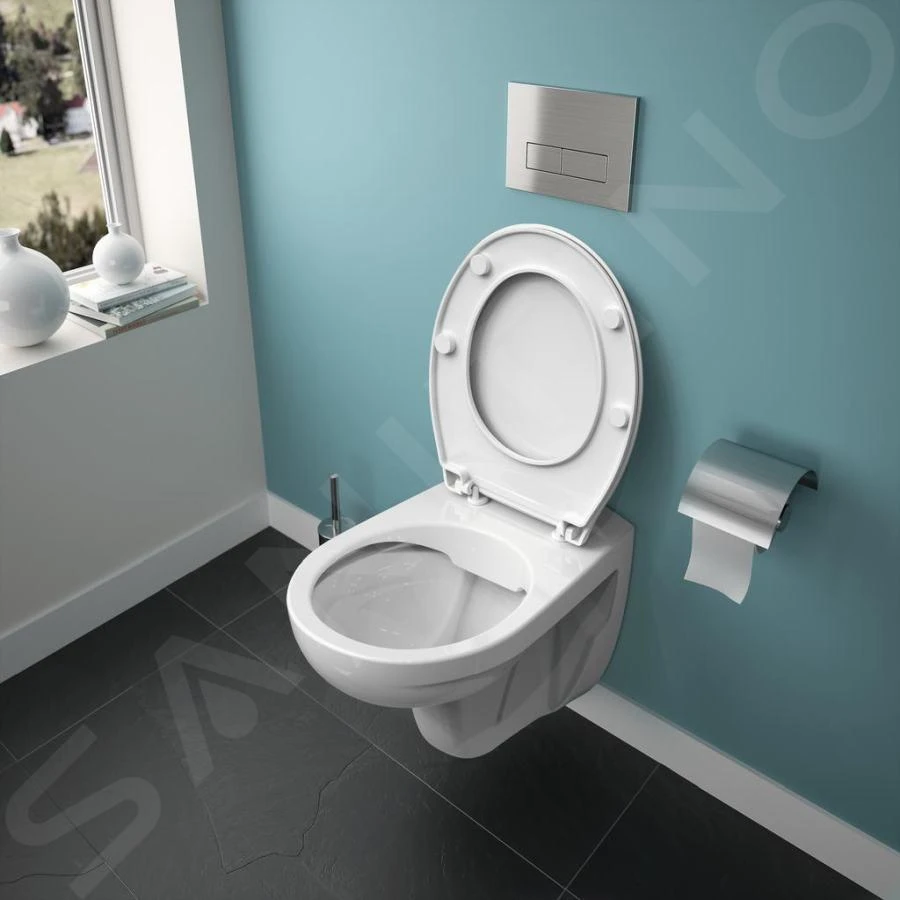 Ideal Standard ProSys - Toiletset- Inbouwreservoir, Closet, WC-zitting Eurovit, Oleas M1 Bedieningsplaat, Rimless, SoftClose, Wit ProSys120M SP52 8 Ideal Standard ProSys - Toiletset- Inbouwreservoir, Closet, WC-zitting Eurovit, Oleas M1 Bedieningsplaat, Rimless, SoftClose, Wit ProSys120M SP52 - Afbeelding 8