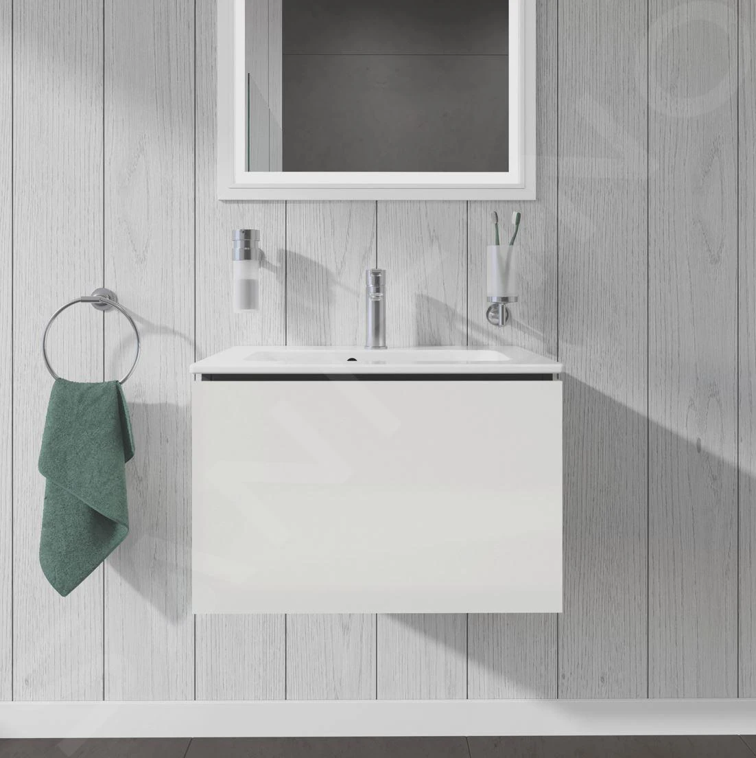 Duravit L-Cube - Wastafelonderkast Compact, 400x620x391 Mm, 1 La, Glanzend Wit LC615602222 5 Duravit L-Cube - Wastafelonderkast Compact, 400x620x391 Mm, 1 La, Glanzend Wit LC615602222 - Afbeelding 5