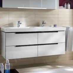 Villeroy & Boch Subway 2.0 - Wastafelkast, 1287x520x449 Mm, Mat Wit A69900MS -Badkamer Luxe e205301a3db65d04494bf5b4