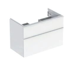 Geberit ICon - Wastafelonderkast, 89x62x48 Cm, 2 Laden, Glanzend Wit 502.305.01.1