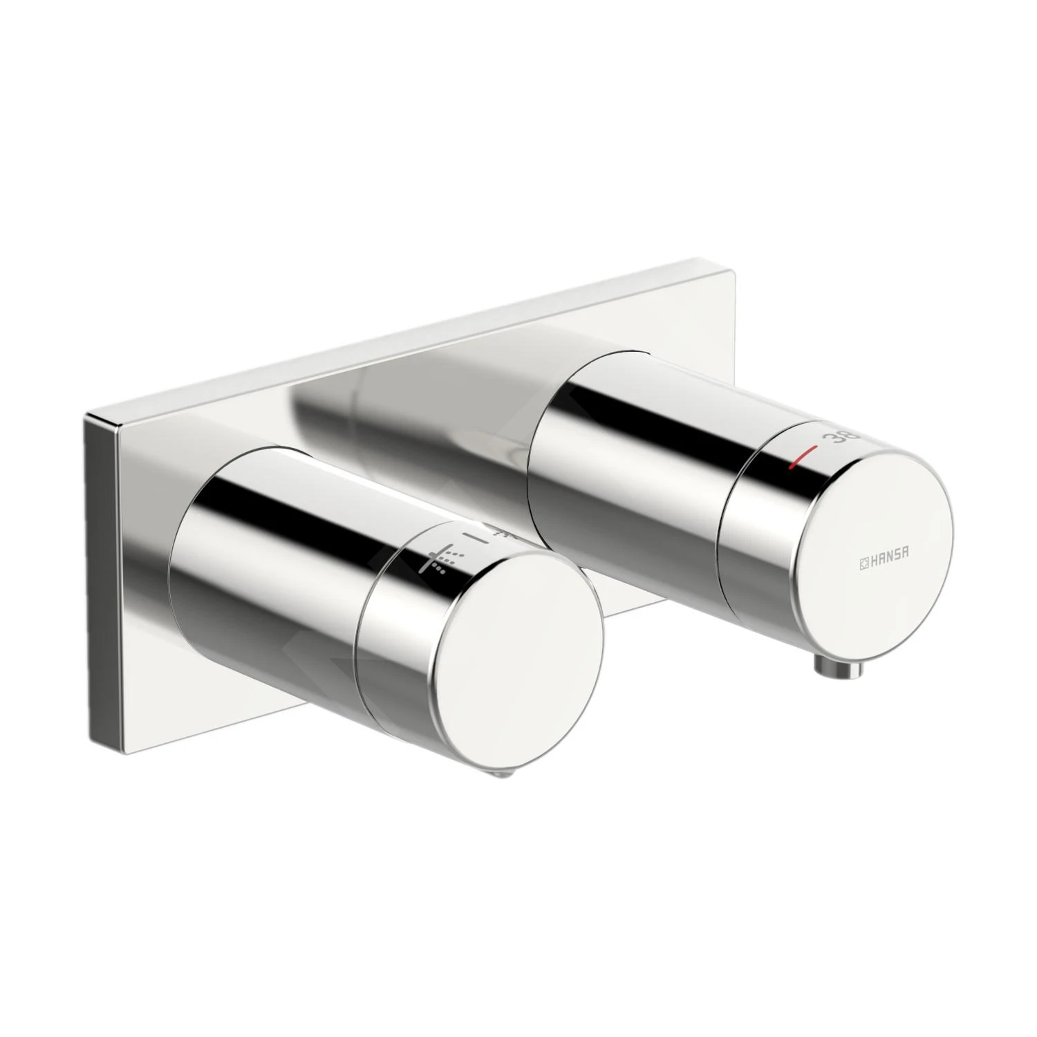 Hansa Living - Afbouwdeel Voor Thermostaat, Voor 2 Functies, Chroom 44539583 1 Hansa Living - Afbouwdeel Voor Thermostaat, Voor 2 Functies, Chroom 44539583