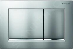 Geberit Omega30 - Bedieningsplaat, Easy To Clean, Mat Chroom/glanzend Chroom 115.080.JQ.1