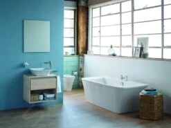 Ideal Standard Connect Air - Wastafelonderkast 600x440x517 Mm, Decor Eiken Grijs/wit Mat E0826PS -Badkamer Luxe e35ca3f8c23afe17bdeb718b