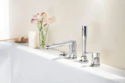 Grohe Eurostyle Cosmopolitan - Badrandkraan, 4-gats, Chroom 23048003 -Badkamer Luxe e3a4875aa60a9baf9ce509ce
