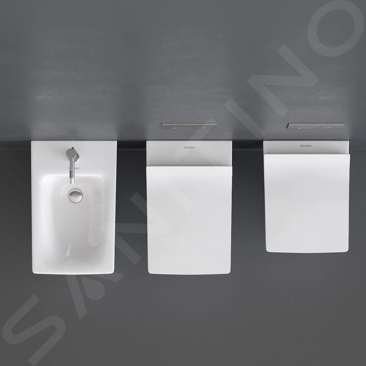 Duravit Viu - Wandtoilet Compact, Rimless, DuraFix, Met WonderGliss, Alpine Wit 25730900001 3 Duravit Viu - Wandtoilet Compact, Rimless, DuraFix, Met WonderGliss, Alpine Wit 25730900001 - Afbeelding 3