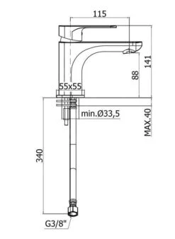 Paffoni Sly - Wastafelkraan, Energy Saving, Chroom SY071CR-ES 4 Paffoni Sly - Wastafelkraan, Energy Saving, Chroom SY071CR-ES -Badkamer Luxe e40a077a176de8df93818321