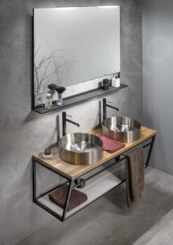 Sapho Ska - Onder Wastafelconstructie Met Planchet, 1200 Mm, Mat Wit SKA114 -Badkamer Luxe e58613e5ce2632e7b26ffb1d 1