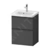 Duravit D-Neo - Wastafelonderkast 625x484x372 Mm, 2 Laden, Grafiet Mat DE4350049490000