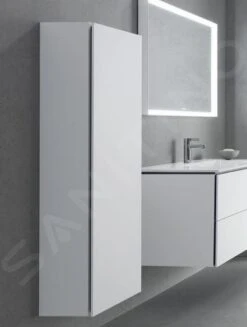 Duravit L-Cube - Hoge Kast 1760x400x363 Mm, Scharnieren Rechts, Wit Mat LC1180R1818 -Badkamer Luxe e6aaa436e5dc41677e8434af