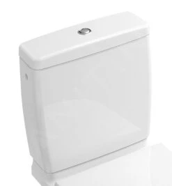 Villeroy & Boch O.novo - Stortbak Voor Staande Toiletpot, Met Zij- En Achteraansluiting, CeramicPlus, Alpine Wit 5788S1R1