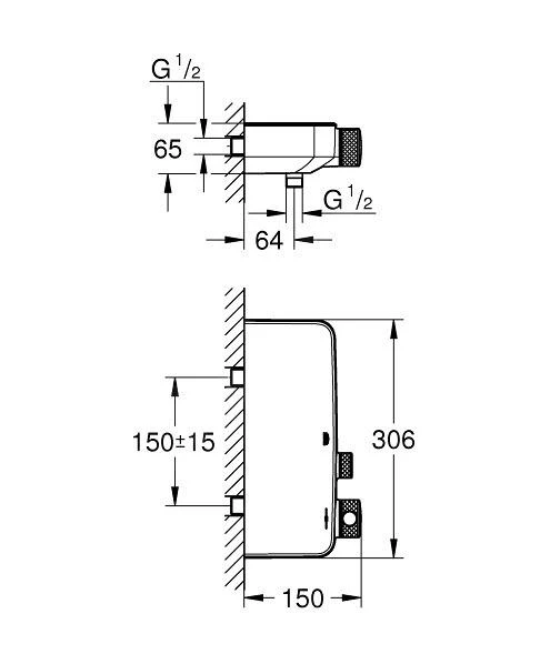 Grohe Grohtherm SmartControl - Douchethermostaat, Chroom 34719000 2 Grohe Grohtherm SmartControl - Douchethermostaat, Chroom 34719000 - Afbeelding 2