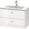 Duravit Brioso - Wastafelonderkast 553x820x479 Mm, 2 Lades, Glans Wit BR410202222