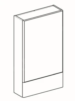 Geberit Selnova Square - Spiegelkast 850x493x176 Mm, 2 Deuren, Mat Lava 501.414.JK.1 -Badkamer Luxe e7c034ccc41dfd5d82614cb6 1