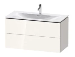 Duravit L-Cube - Wastafelonderkast 550x1020x481 Mm, 2 Laden, Glanzend Wit LC630802222