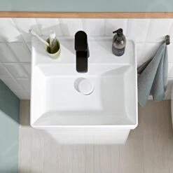 Villeroy & Boch Collaro - Wastafelonderkast, 410x546x344 Mm, 1 Deur, Scharnieren Rechts, Glossy White C00501DH -Badkamer Luxe e939ca997ab675ec8761d687