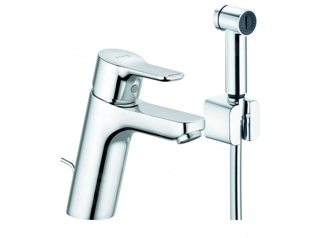 Kludi Pure&Easy - Wastafelkraan Met Handdouche, Chroom 372590565 1 Kludi Pure&Easy - Wastafelkraan Met Handdouche, Chroom 372590565
