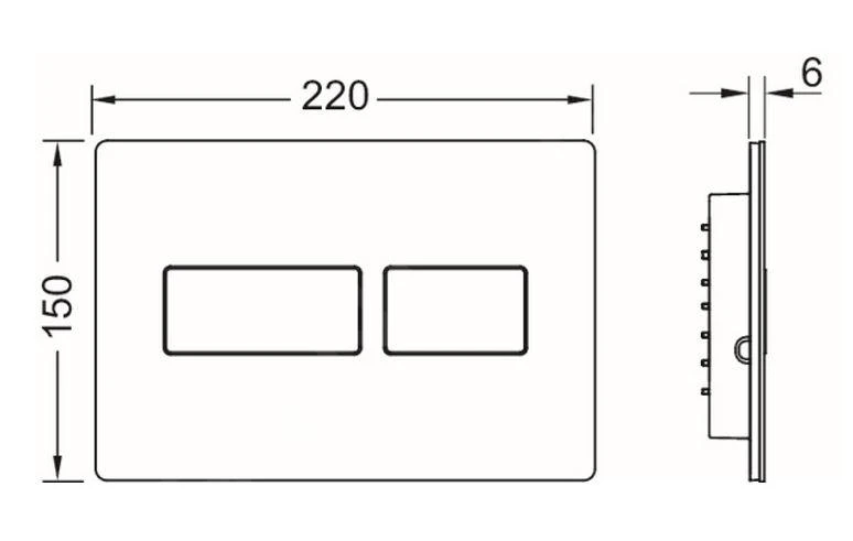 Tece TECEsolid - Bedieningsplaat, Glanzend Chroom 9240431 2 Tece TECEsolid - Bedieningsplaat, Glanzend Chroom 9240431 - Afbeelding 2