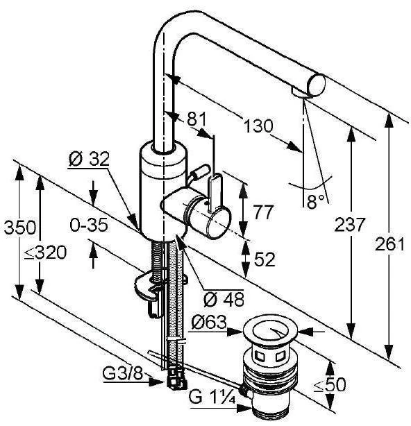 Kludi Zenta - Wastafelkraan Met Draaibare Uitloop En Waste, Chroom 382940575 2 Kludi Zenta - Wastafelkraan Met Draaibare Uitloop En Waste, Chroom 382940575 - Afbeelding 2
