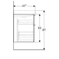 Geberit ICon - Wastafelonderkast Voor Dubbele Wastafel, 1190x620x477 Mm, Glazend Wit 840520000 -Badkamer Luxe e9b25e482b14420e8ba84dc8