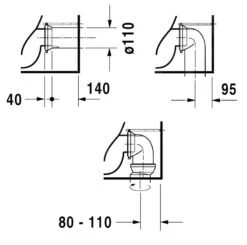 Duravit Darling New - Staande WC, Afval Achteraan, Met WonderGliss, Alpine Wit 2139090000 -Badkamer Luxe ea4a52ecca6e08a9945718b8