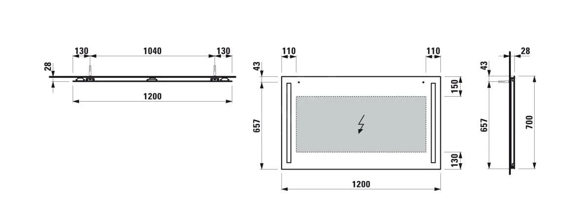 Laufen Lani - Spiegel Met LED-verlichting, 120x70 Cm H4038561121441 2 Laufen Lani - Spiegel Met LED-verlichting, 120x70 Cm H4038561121441 - Afbeelding 2