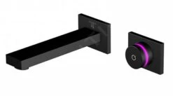 Steinberg IFlow - Elektronische Inbouw Wastafelkraan Met Thermostaat, 2-gats Installatie, Mat Zwart 390 1816 S