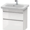 Duravit DuraStyle - Wastafelonderkast Compact, 610x580x368 Mm, 2 Laden, Glanzend Wit DS647902222