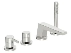 Hansa Loft - Badrandkraan, 4-gats Installatie, Chroom 57752473